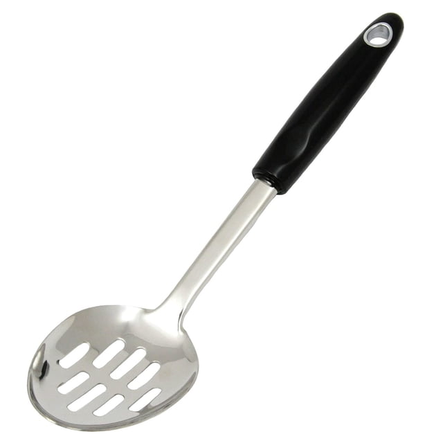 Cuchara ranurada para servir Chef Craft de acero inoxidable resistente de 12 pulgadas (paquete de 3)