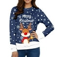 thumbnail image 6 of Men's Christmas Sweaters - Funny Christmas Sweaters for Men - Fun Holiday Pullovers,Blue,2XL, 6 of 7