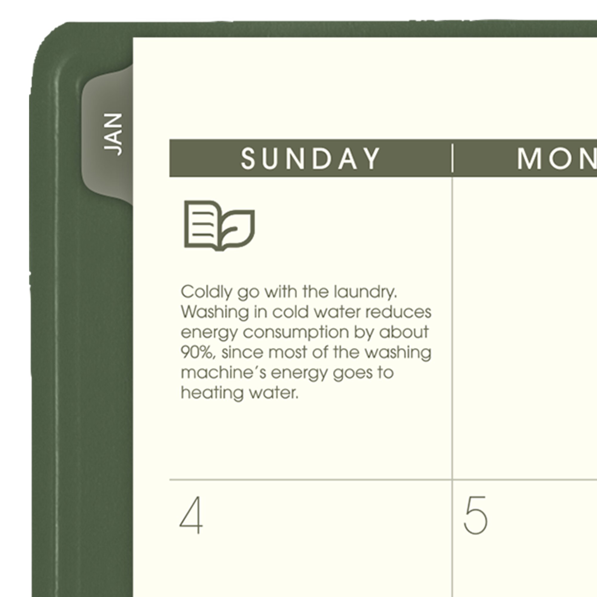 AT-A-GLANCE Recycled 2026 Weekly Monthly Appointment Book Planner Green Large 8
