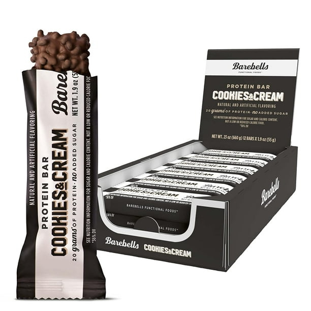 Barebells Protein bars, High Protein and Low Carb Bar, Low Sugar Snack Protein Bar with 20g