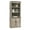 Split Oak, variant on Sauder Palladia Engineered Wood and Metal 3-Shelf Bookcase in Wind Oak