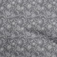 thumbnail image 1 of oneOone Rayon Gray Fabric Floral Dress Material Fabric Print Fabric By The Yard 56 Inch Wide, 1 of 4