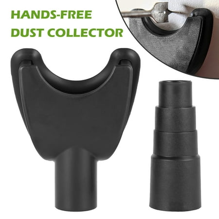 

Hands-Free Dust Collectors Dust Debris Removal Tool From Drill Hole Power Drill Dustproof Tool for Woodworking Black