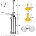 thumbnail image 4 of Prensa para galletas Prensa para galletas Prensa para repostería de acero inoxidable con 20 accesorios y 4 boquillas para obtener la repostería más bonita, 4 of 8