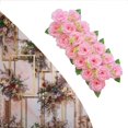 thumbnail image 6 of Arch Rose Flower Panel, Arched Door, Flower Row, Table Centerpieces, Street Cited Flowers, Floral Arrangements, Silk for, 6 of 8