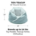 thumbnail image 4 of FurHaven Pet Products | Minky Faux Fur & Velvet Hug Bed for Dogs & Cats - Aquamarine, Small, 4 of 12