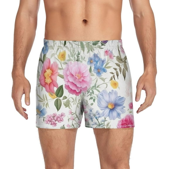 CROPD Green Shamrocks Stpatrick Day Mens Underwear Classic Fit Boxers for Men Button Fly Short Boxer Briefs