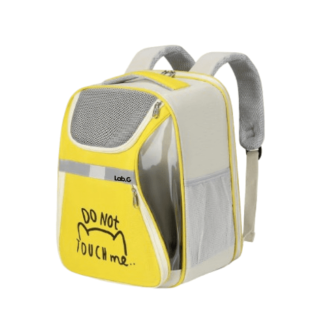 Mochila Transportadora Plegable Ampliable Lab.G, Amarillo Beige