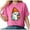 Pink, variant on Ymyiu Halloween T Shirts for Women 2025 Women Magical Halloween Shirts Funny Graphic Shirts Spooky Season Short Sleeve Tops (Black,XL)