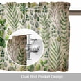 thumbnail image 6 of Spring Plants Valance Curtain for Windows Watercolor Gradient Green Eucalyptus Leaf Plant Vintage Paper Rod Pocket Curtain Valances Short Window Treatments for Kitchen Bathroom Laundry 56 x 16 Inch, 6 of 9