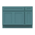 thumbnail image 5 of 51 in. W x 21 in. D x 32.5 in. H Bath Vanity Cabinet without Top in Sea Green, 5 of 5