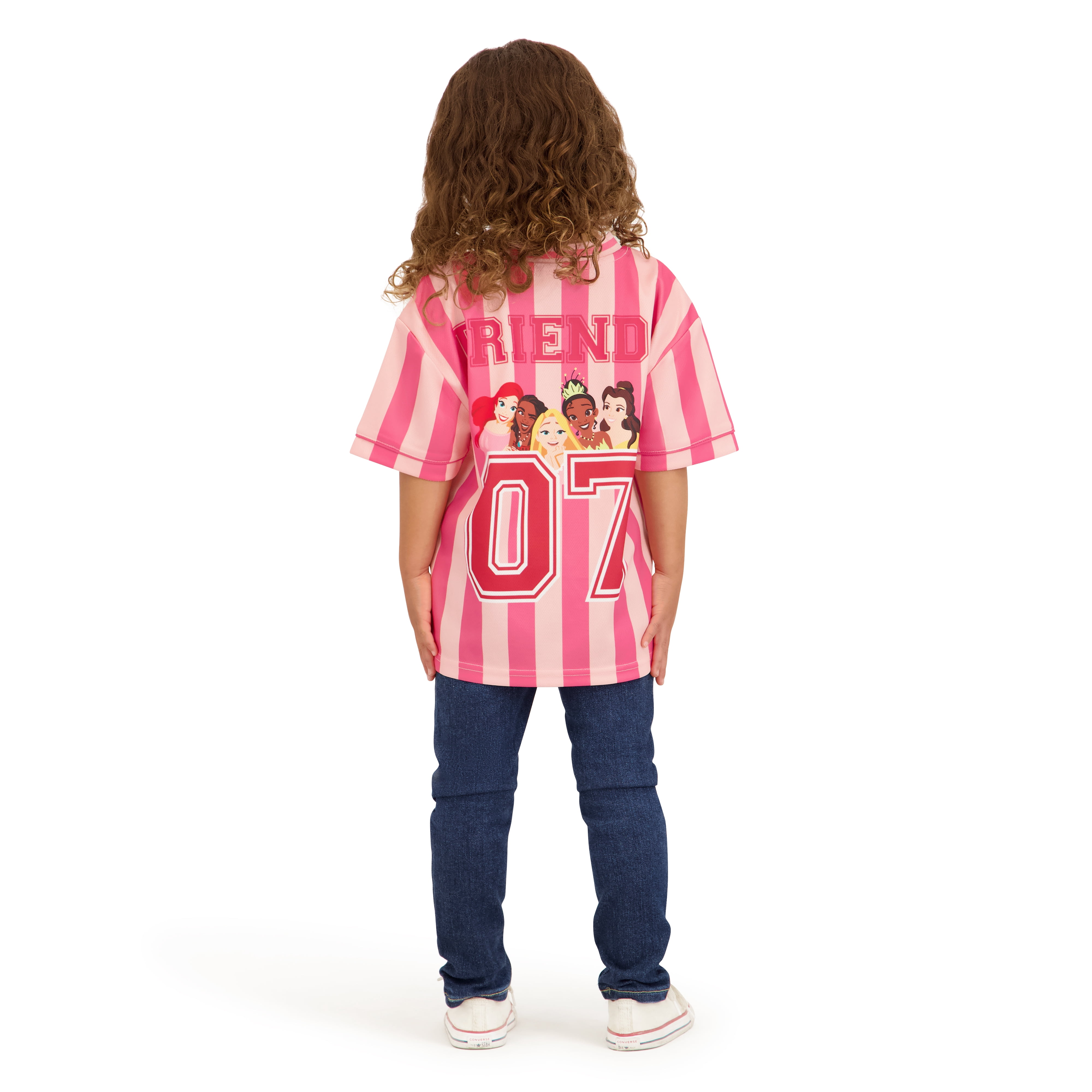 Disney Princess Toddler Short Sleeve Jersey, Sizes 12 Months-5T