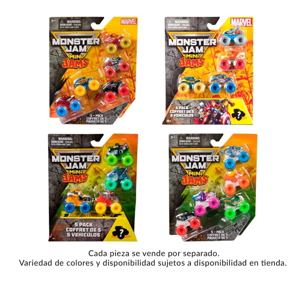 Vehículos de juguete Monster Jam Mini Jams Paquete de 5 Varios Modelos 1 Pieza
