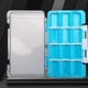 thumbnail image 4 of Caja de pesca portátil impermeable cebo señuelo cajas de anzuelos herramienta de pesca (azul), 4 of 4