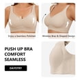 thumbnail image 6 of Daystry Womens Plus Size Wireless Bra Supportive Seamless Bras Full Coverage Push Up Comfortable No Underwire Tshirt Bras, 6 of 9