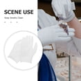 thumbnail image 3 of AURARMLET White Cotton Gloves for Jewelry Handling, 1 Pair, Perfect for Jewelry Stores and Delicate Item Care, 3 of 8