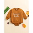 thumbnail image 2 of Suealasg Thanksgiving Baby Boy Girl Clothes Newborn Fall Romper 3 6 12 18 Months Infant Long Sleeve Letter Print Bodysuit Jumpsuits, 2 of 8