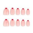 thumbnail image 6 of 24pcs Valentine's Day Press on Nails for Women Girls,Short Almond Fake Nails with Red Heart,False Nails Full Cover Acrylic Glue on Nails for Holiday,Glossy Artificial Finished Wearable Nails, 6 of 7