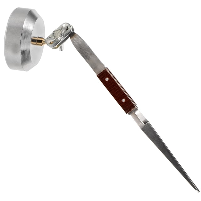 Luxshiny 1Pcs Soldering Tweezer Silver Metal Jewelry Tools Straight Tip Ergonomic Design For Bead Working