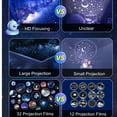 thumbnail image 3 of EIMELI 32 in 1 LED Star Projector Night Light Planetarium Projection Galaxy Starry Sky Projector Kids Lamp USB Rechargeable Room Decor-Bluetooth, 3 of 5