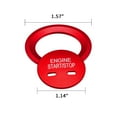 thumbnail image 5 of Xotic Tech Red Keyless Engine Start Stop Push Button Cover with Surrounding Trim Ring for Cadillac Chevy GMC, 5 of 8