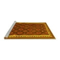 thumbnail image 2 of Ahgly Company Machine Washable Indoor Rectangle Oriental Yellow Traditional Area Rugs, 7' x 10', 2 of 4