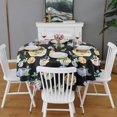 thumbnail image 2 of Pioneer Flower Floral Print Pattern Round Tablecloth 60"x60",Wrinkle Wipeable Table Cloth for Kitchen Dining Room Picnic Patio Party, 2 of 6