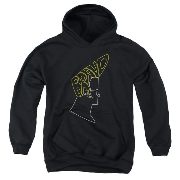 Johnny Bravo - Bravo Hair - Youth Hooded Sweatshirt - Small