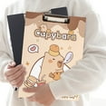 thumbnail image 4 of Reclining Capybara Flip Clipboard Cute Animal Hardboard Writing Pad with Secure Metal Clip 9 X 12 Inch for School Travel And, 4 of 5