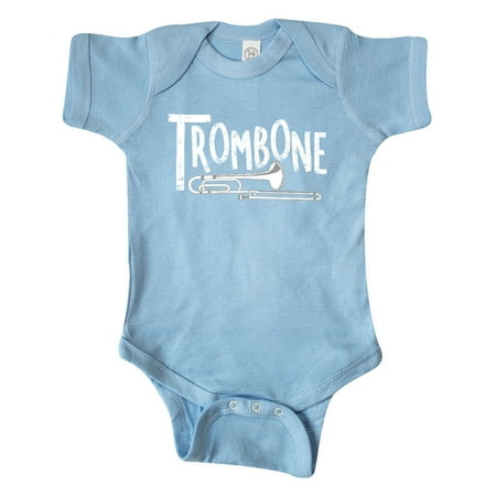 

Inktastic Trombone Rough White Text Gift Baby Boy or Baby Girl Bodysuit