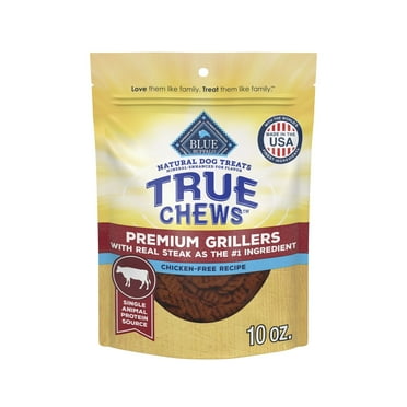 Blue Buffalo True Chews Premium Grillers Dog Treats, Beef, 10-oz. Bag