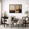 thumbnail image 2 of Framed Canvas Print Abstract Wall Art Set of 2 Neutral Decorative for Living Room Bedroom - 24"x36"x2 BLACK, 2 of 8