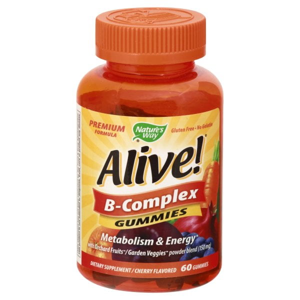 Natures Way Alive Vitamin B Complex Gummies 60ct