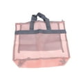 thumbnail image 5 of FELTECHELECTR 1Pack Pink Mesh Beach Tote Bag for Women with Zippered Pockets and Waterproof Pouch, 5 of 8