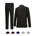thumbnail image 2 of 4pcs Classic Business Suit - High Quality, Fashionable Lapel, Including Blazer, Vest, Pants, Pocket Square, Suitable For Weddings, Parties, Formal Events, Business Meetings, And Special Occasions, 2 of 9