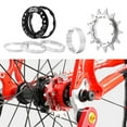 thumbnail image 2 of kurtrusly Vélo 13T Volant d'Inertie à une Vitesse Kit de Conversion en Alliage d'Aluminium Argent, 2 of 8