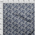thumbnail image 2 of oneOone Georgette Viscose Fabric Circle Block Fabric Prints By Yard 42 Inch Wide, 2 of 4