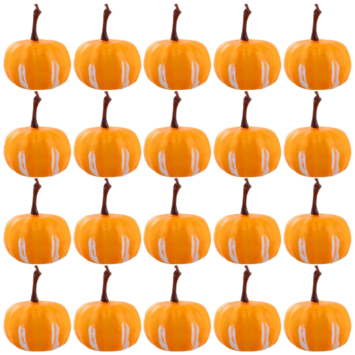 20pcs Halloween Simulation Pumpkin Halloween Decoration Artificial Mini