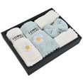 thumbnail image 1 of Towels Set, Wide Application Daisy Pattern Coral Velvet Exquisite Texture Bath Sheets  For Travel For Hotel For Home, 1 of 8