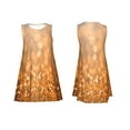 thumbnail image 7 of Yiaed Sparkling Orange and Black Print Women's Sleeveless Dress, Loose Fit Summer Dress, Casual Sleeveless Dress for Women, 7 of 7
