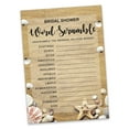 thumbnail image 3 of Inkdotpot Scramble Bridal Shower Game Cards Beach Party Wedding Supplies 50-Pack Wedding Word, 3 of 8