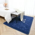 thumbnail image 3 of Lochas Soft Fluffy Rug Modern Shag Carpet Fuzzy Shaggy Rugs for Bedroom Indoor Modern Area Rugs,8'X10',Indigo, 3 of 7