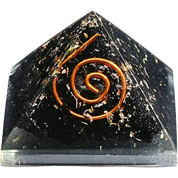 Black TourmalineSmall Orgone Pyramid 35 mm