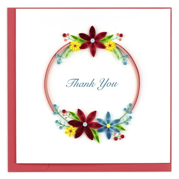 NIQUEA.D, Floral TY Wreath Thank You Card