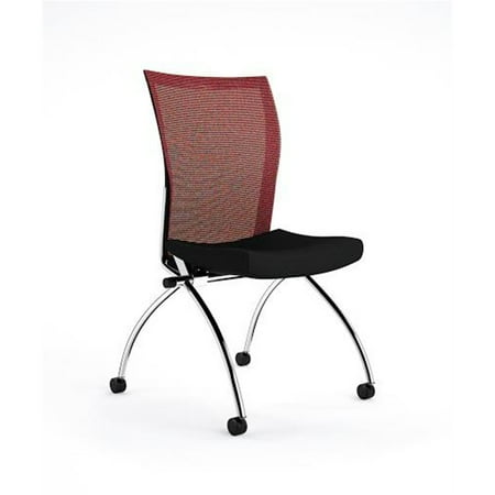 UPC: 0760771069698 | Valore Training Series High-back Chair – Fabric:Black/Red  Qty. 2-Fabric:Black/Red