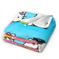 thumbnail image 3 of Hello Kitty Throw Blanket, Cozy Flannel Blankets For Boys Girls, Super Soft Warm Blanket For Couch Sofa Bed, 3 of 9