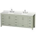 thumbnail image 7 of Wyndham Collection Wcs141484d-Qtz-Us3mxx Sheffield 84" Free Standing Double Basin Vanity, 7 of 7