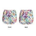 thumbnail image 3 of Salouo Colorful Watercolor Dots Print Women's 2 in 1 Running Shorts Double-Layer Shorts Athletic Workout Gym Yoga Shorts Running Shorts for Women-X-Large, 3 of 7