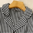 thumbnail image 6 of GaThRRgYP Casual Summer Sundress Women Flowy,Women's Elastic Waist Loose and Comfortable Solid Color Doll Shirt Linen Dress Black XXL, 6 of 9