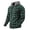 Green, variant on Shirts for Men Button Down Cotton Hoodie Hooded Plaid Long Sleeve Men T Shirts L